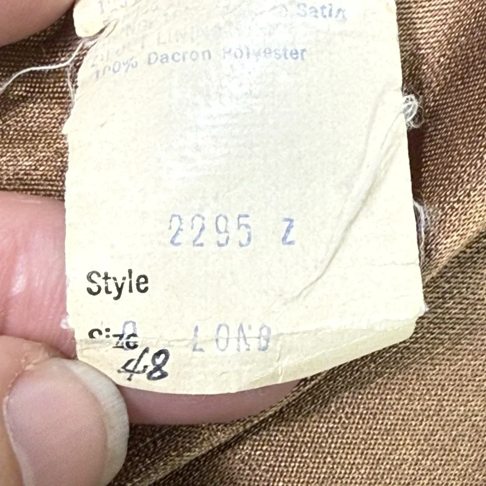 Vintage Grais‎ Western Overcoat Mens 42L Chocolate Jacket Coat Made in USA Liner
